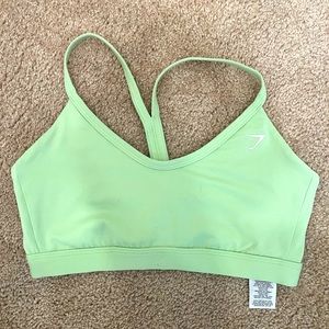 SMALL light green Gymshark Sports Bra